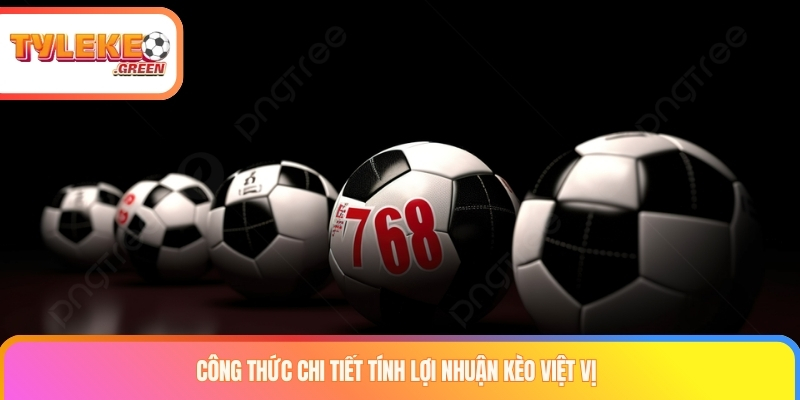 Công thức chi tiết tính lợi nhuận kèo việt vị